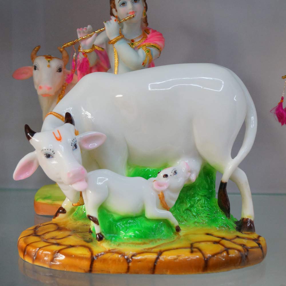 Kamdhenu Cow and Calf Statue