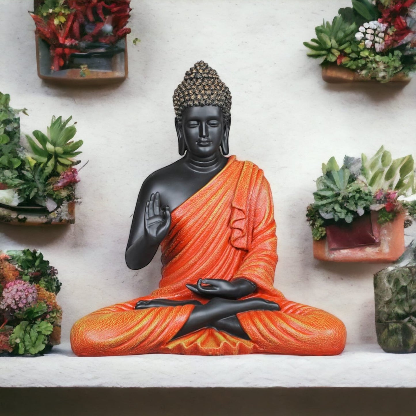 Meditating Buddha Samadhi Sculpture | 2 Feet Tall