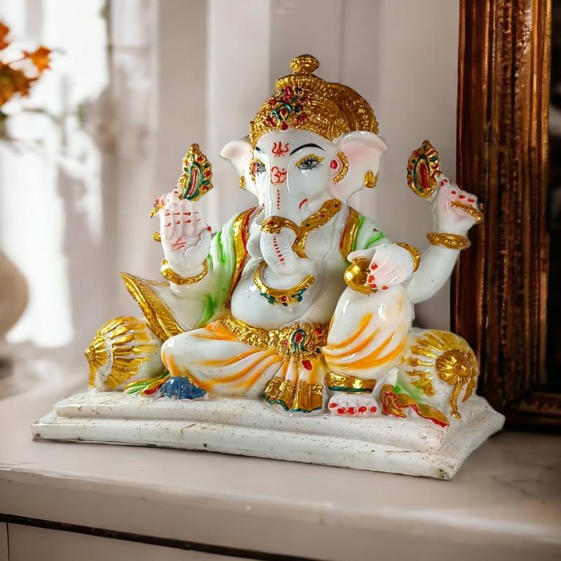 Ganesh ji Marble Chowki (Marble Dust)