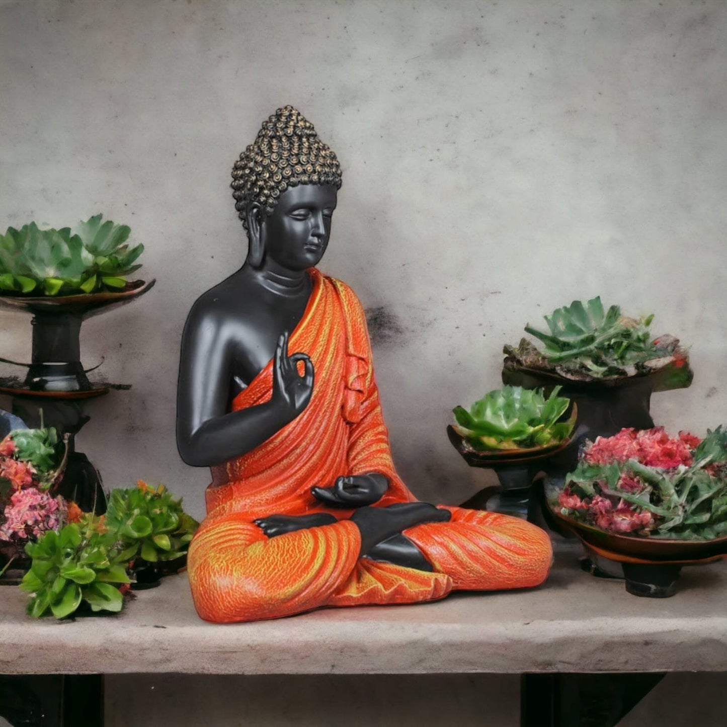 Meditating Buddha Samadhi Sculpture | 2 Feet Tall