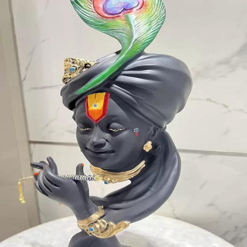 Lord Krishna Pagdi Unique Idol