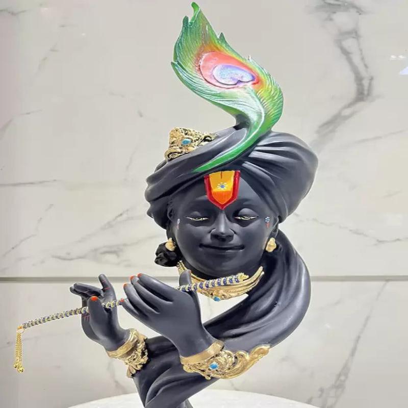 Lord Krishna Pagdi Unique Idol