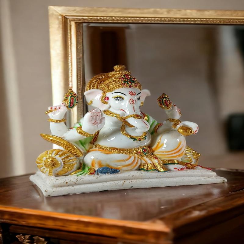 Ganesh ji Marble Chowki (Marble Dust)