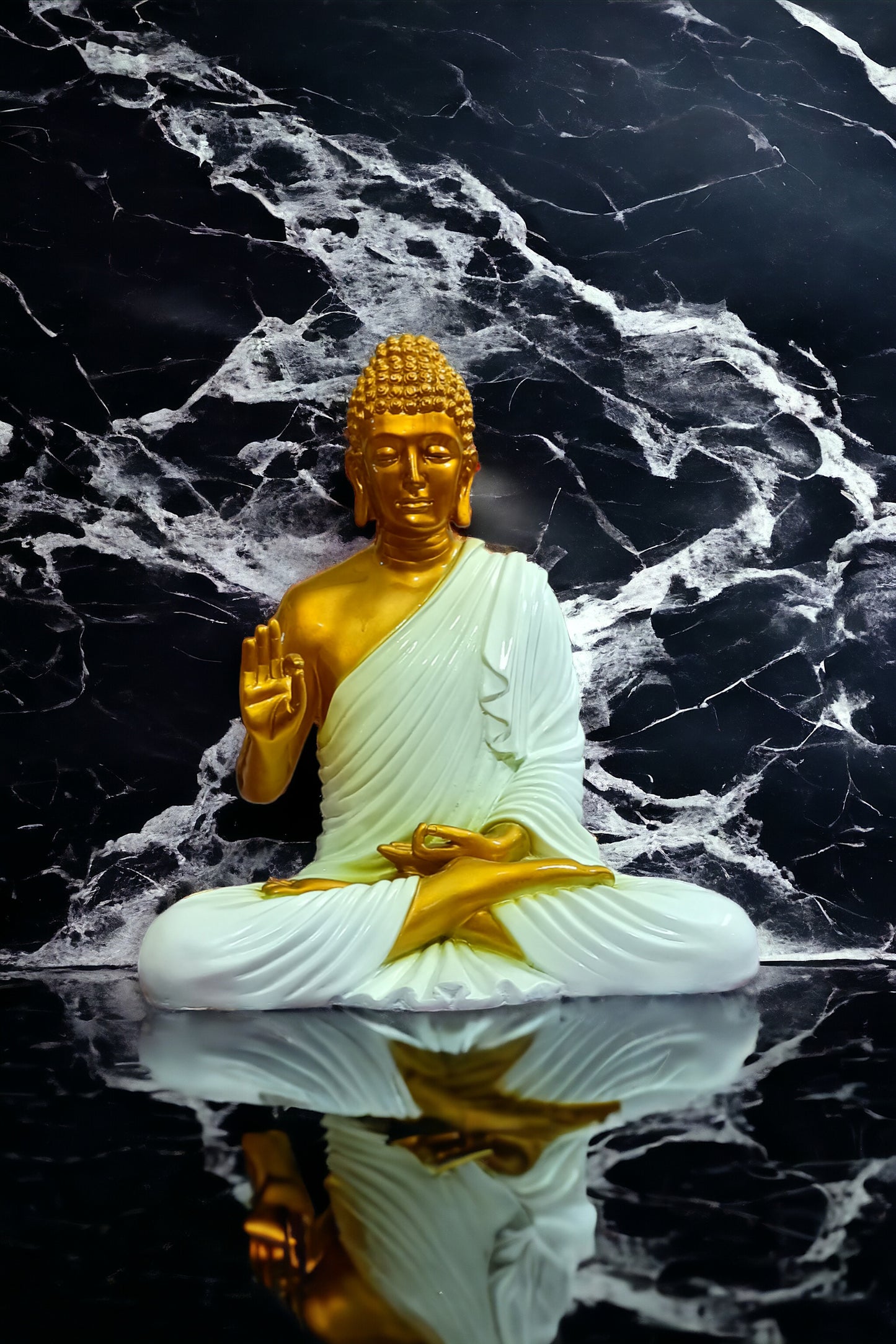 Meditating Buddha Samadhi Sculpture | 2 Feet Tall